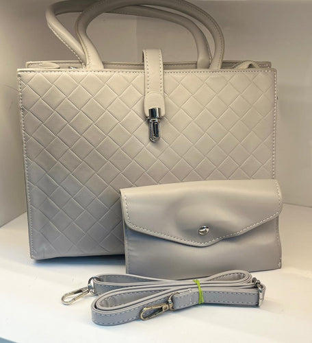 Woven Textured Handbag Combo